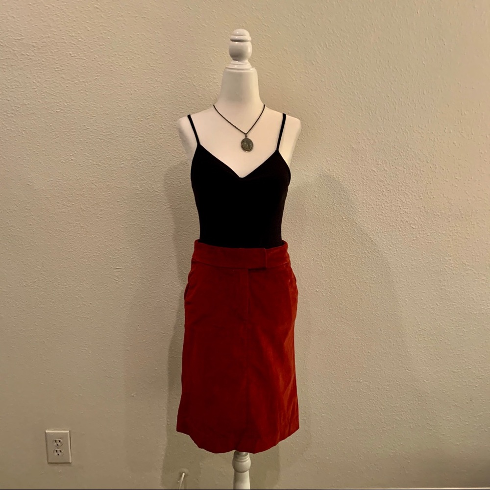Doki Geki Velvet Straight Fit Skirt